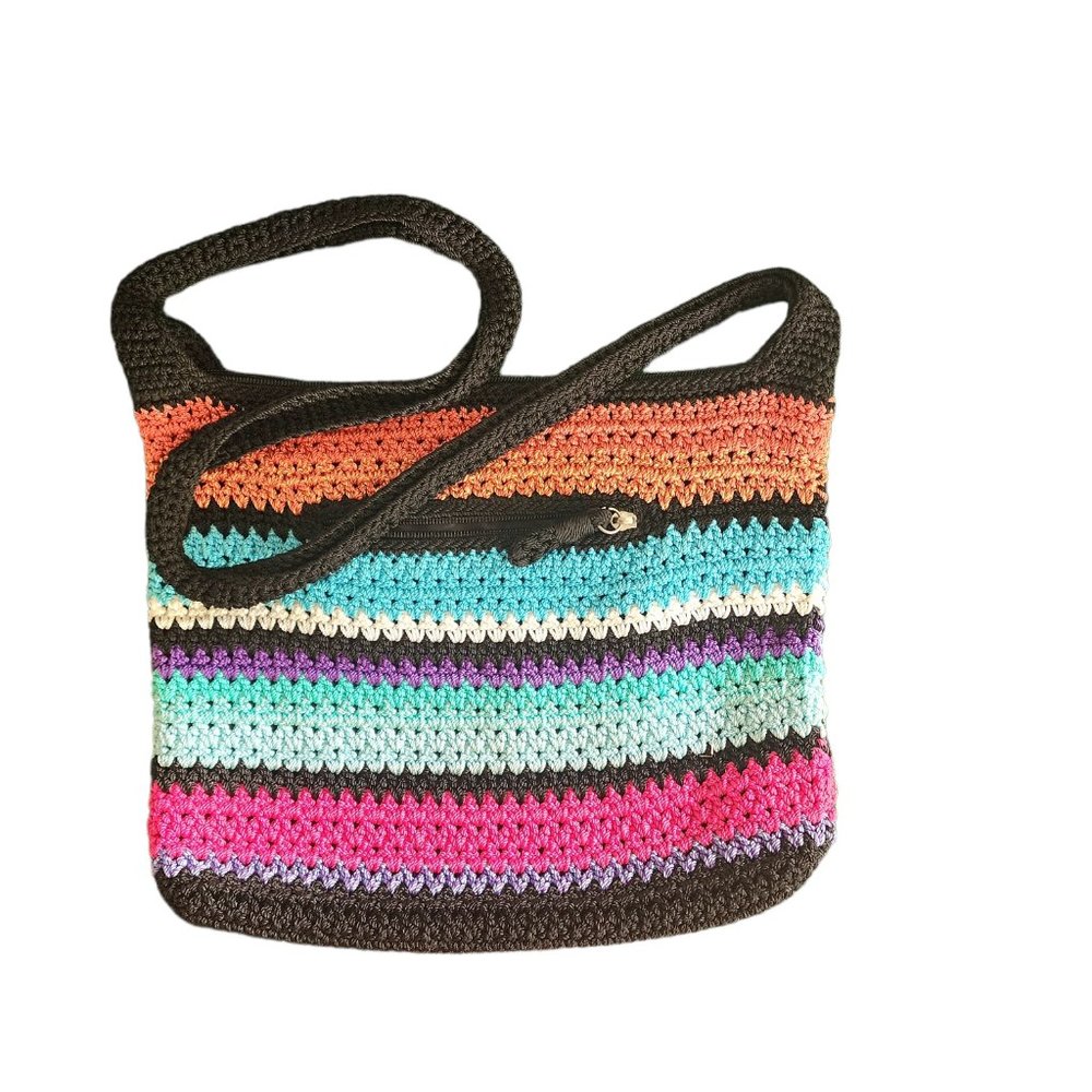 The Sak Knitted Striped Shoulder Bag